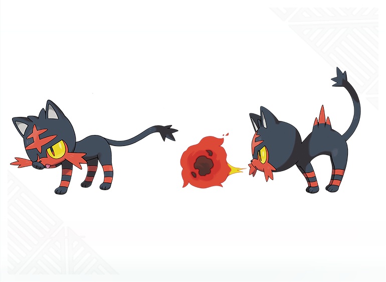 litten pokemon sun moon starter