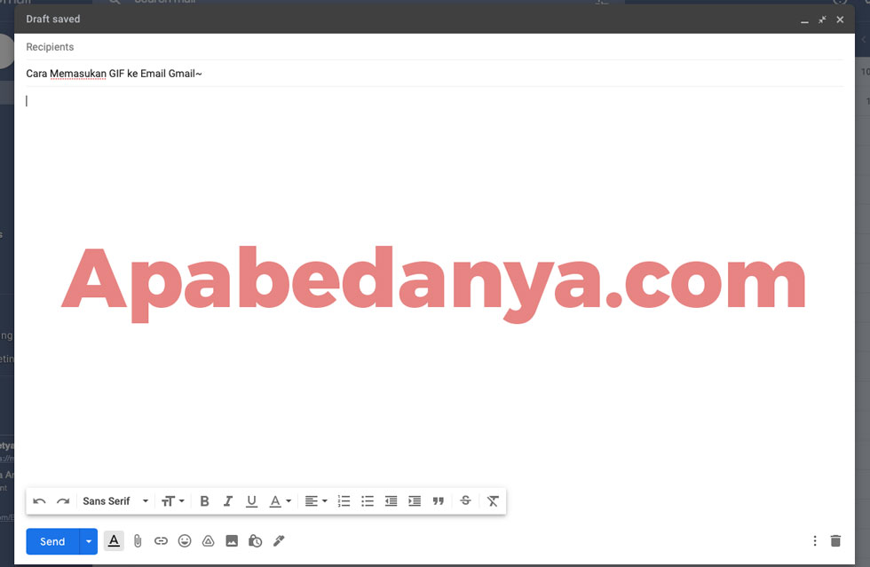 memasukkan gif ke dalam email