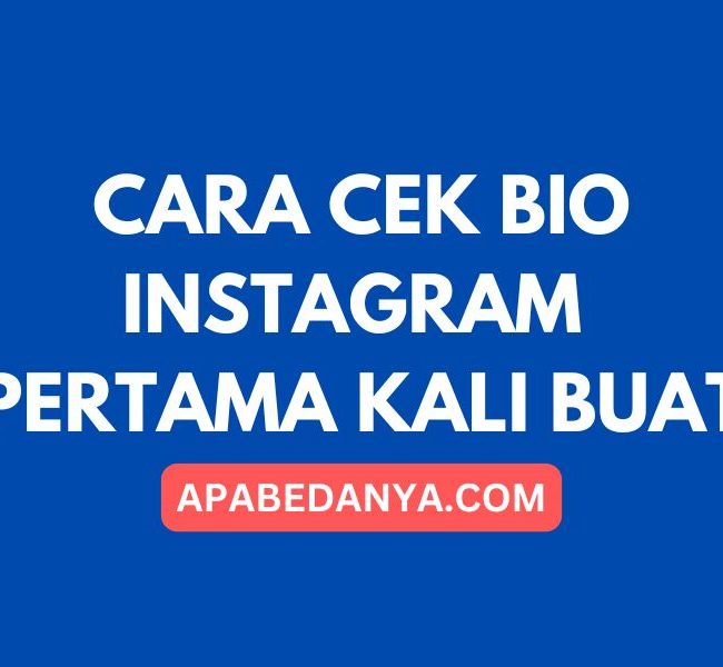 Cara Cek Bio Instagram Pertama Kali Buat YUDICHU